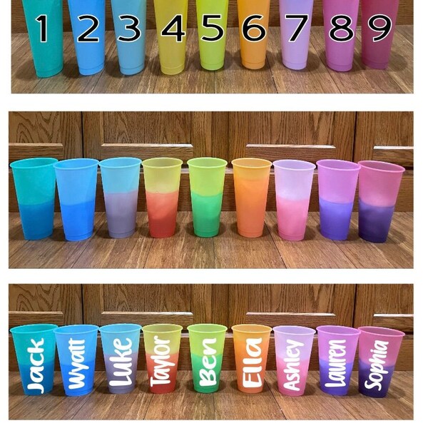Color Changing Cups - Etsy