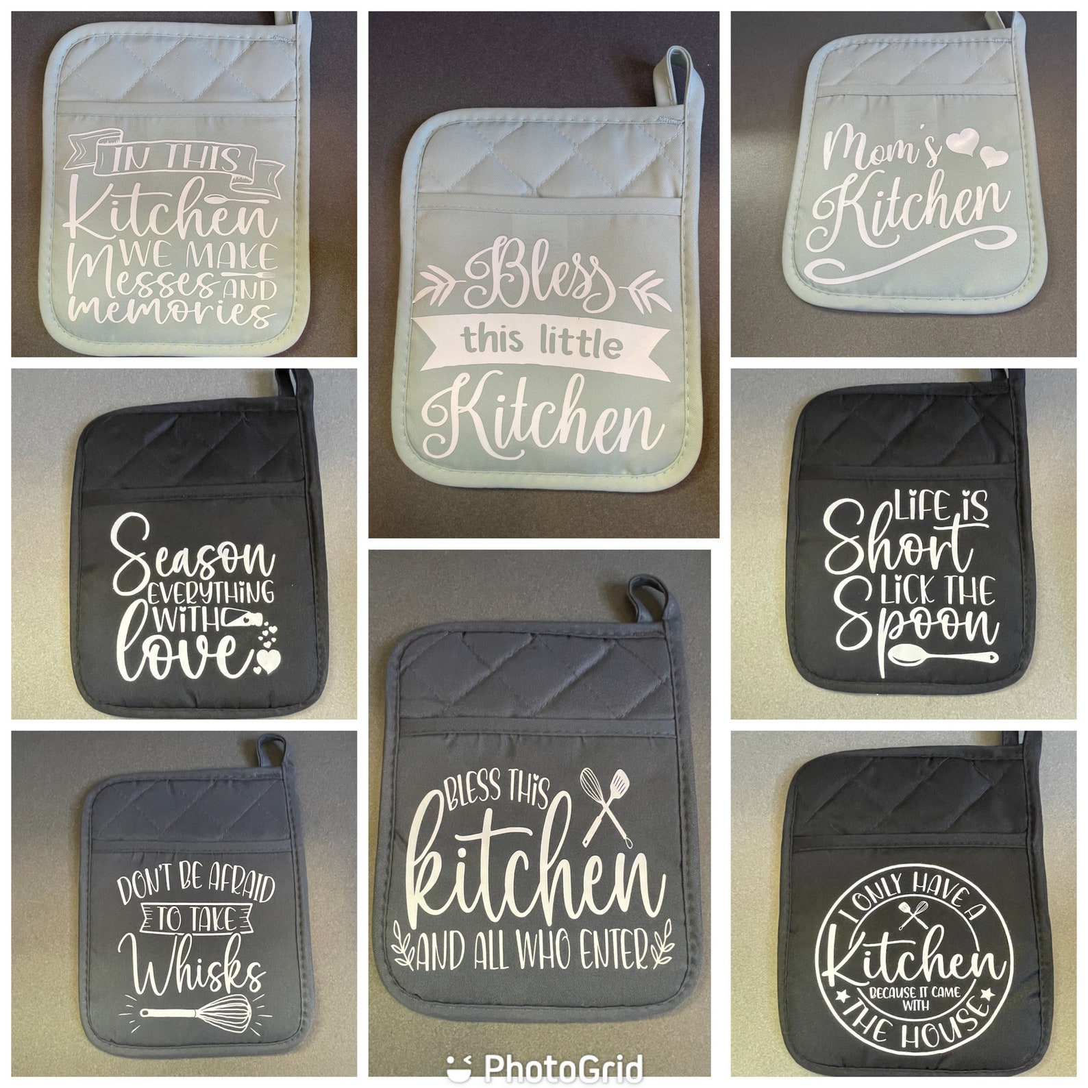 Potholder With Sayings/potholder Gift/gift Ideas/kitchen Decorative