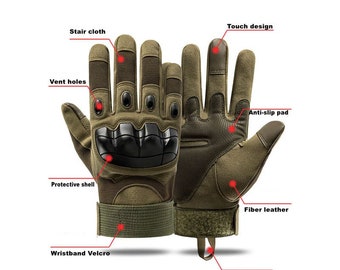 Tactical Padded hard knuckle gloves