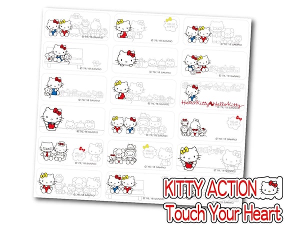 Hello Kitty. Hello USA! Line sticker in USA