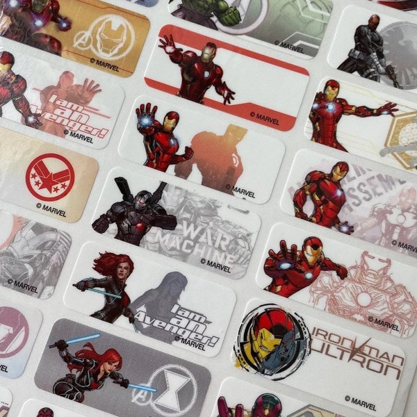 Avengers Label Etsy