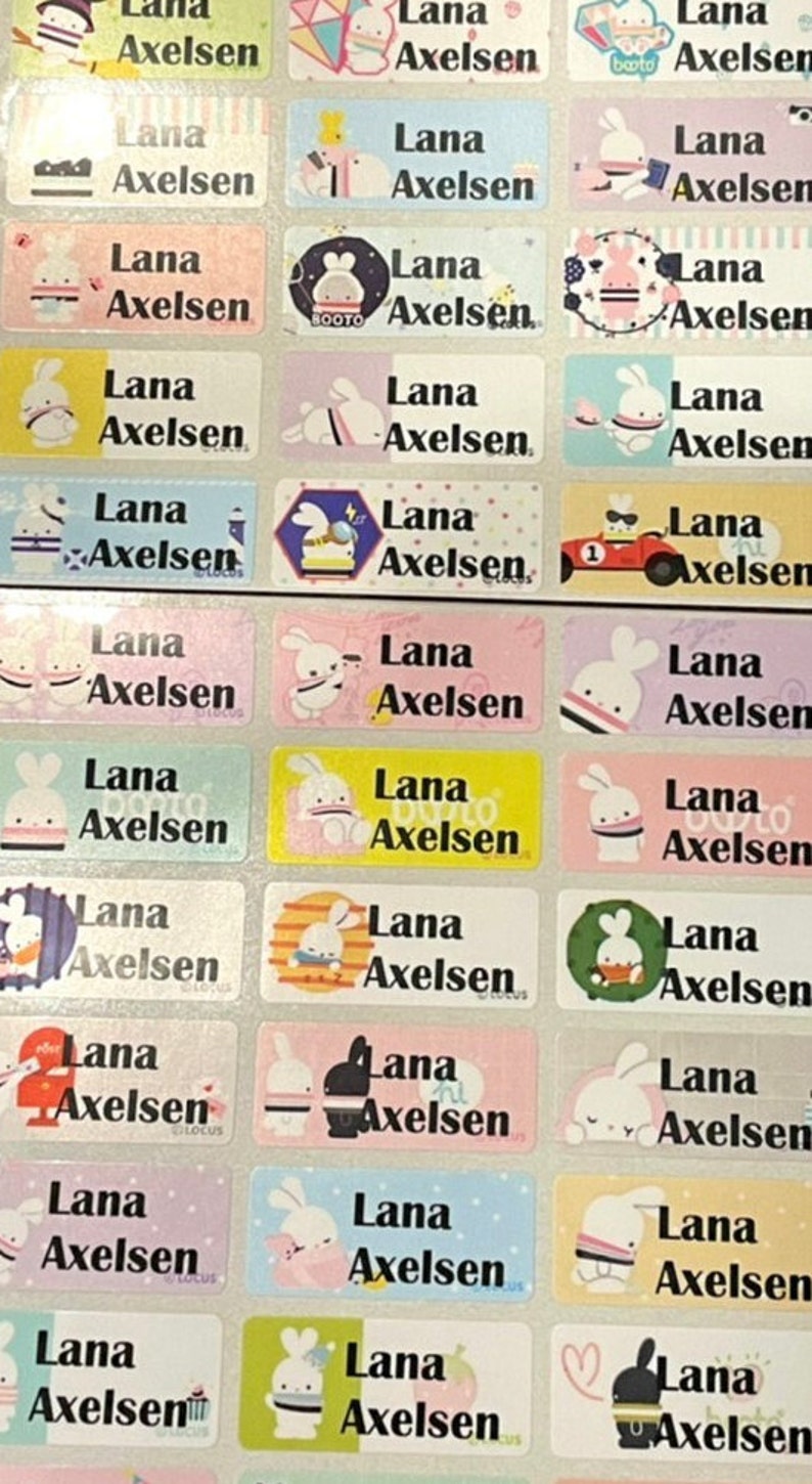 Waterproof Name Sticker Label Daycare Label School Supply Etsy