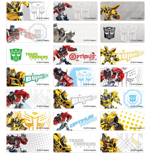 Transformers Printable Birthday Bottle Label