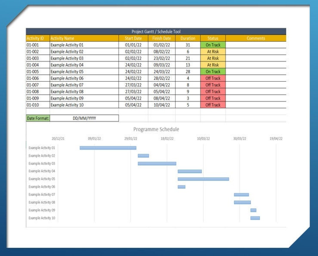 Gantt Chart & Scheduling Tool - Etsy