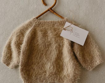 Pure Soft Newborn Jumper - Organic Cotton Sweater, Cozy Photo Prop, unique gift