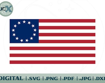 Bandera estadounidense de Betsy Ross - SVG en capas