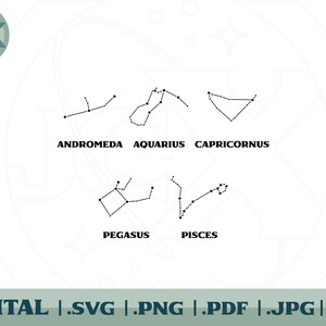 Northern Fall Constellation Bundle - Silhouette SVG Pack