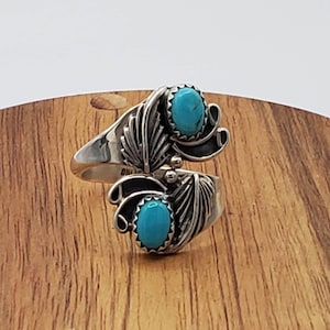 Turquoise ring adjustable rings silver jewelry rings for women turquoise western jewelry gifts for her gifts for teenage girls birthday gift