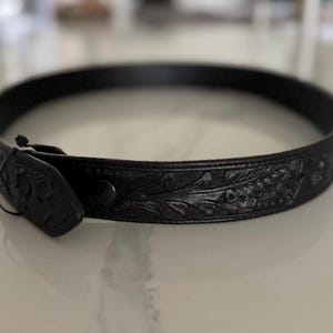 Mens Vintage Black Western Belt Genuine Handmade Leather Belt Vintage Western  Wear Cowboy Belts Gifts Southwest Gifts for Men - Etsy