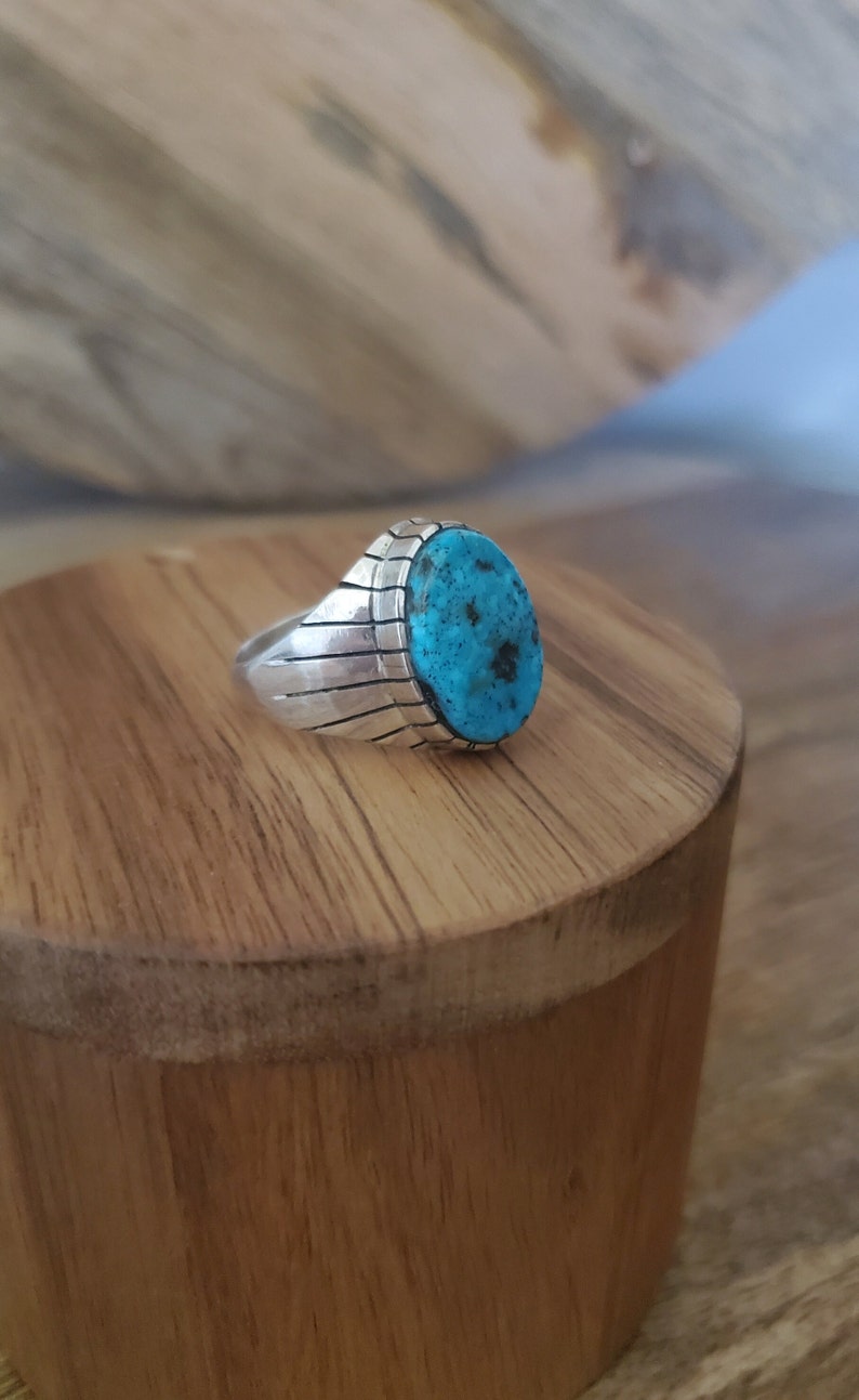 Mens Turquoise Ring / Statement Rings / Navajo Jewelry / Gift Etsy