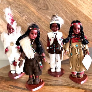 Indian Dolls vintage Western Decor, native decor for home, collectible Dolls vintage southwestern decor Arizona gifts, vintage toys