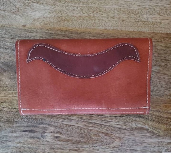 Leather wallet / western wallet / 1970s / leather… - image 6