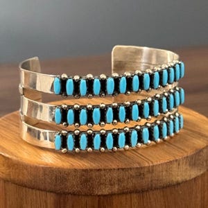 Wide turquoise cuff silver bracelet large statement handmade jewelry multi stone gemstone bracelet jewelry gifts for her adjustable