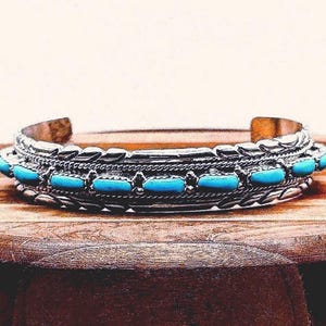 Turquoise stone bracelet silver cuff bracelet for women gifts jewelry fashion jewellery bracelet for her birthday gift for mom present her