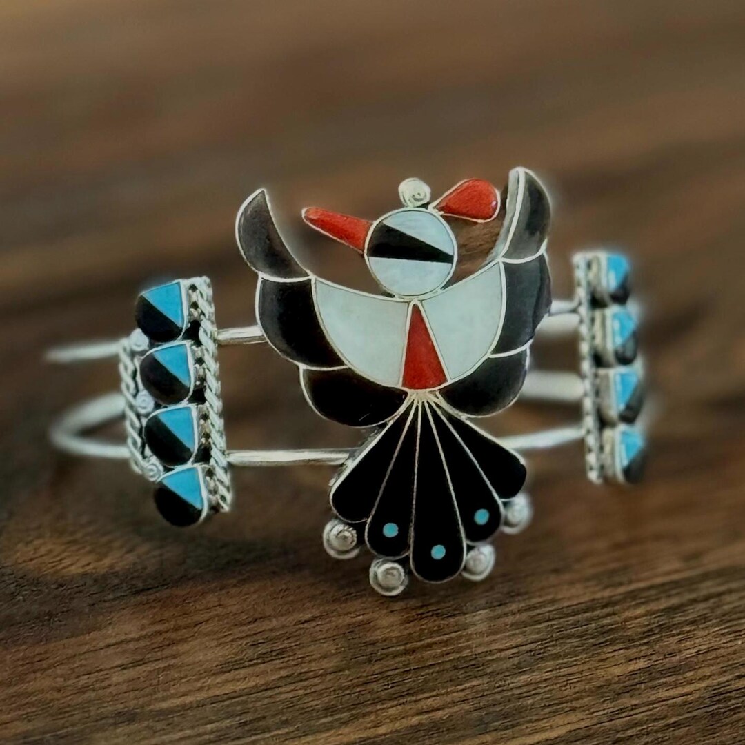 Tiger Mountain Bracelet - Flower Bird Cuff Bracelet main image 1