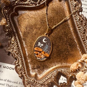 Mushroom Necklace | Pendant Necklace | Mushroom Jewelry | Handmade Polymer Clay
