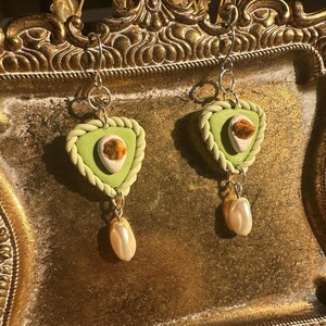Deviled Egg Polymer Clay Earrings | Vintage Jewelry | Food Art | Hypoallergenic Nickel Free