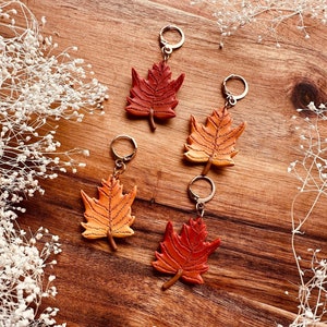 Handmade Polymer Clay Earrings Maple Leave Earrings Nickel Free Hypoallergenic image 1