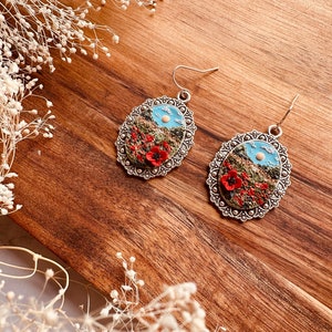 The Poppy Earrings | Handmade Polymer Clay Earrings | Hypoallergenic