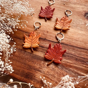 Handmade Polymer Clay Earrings Maple Leave Earrings Nickel Free Hypoallergenic image 9