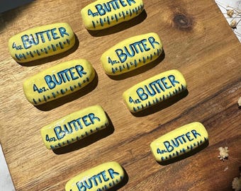 Stick of Butter Fridge Magnet | Butter Magnet | Handmade Clay Food magnet | Gift for Her | Realistic Miniature Food
