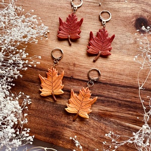 Handmade Polymer Clay Earrings Maple Leave Earrings Nickel Free Hypoallergenic image 7