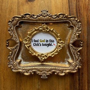 Siento a Dios en este Chilis esta noche Imán para refrigerador: Arte enmarcado de The Office