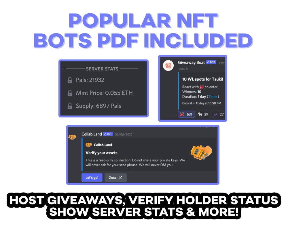 NFT Discord Server Template INSTANT DOWNLOAD - Organized, Aesthetic  Channels & Emojis, Fully Customizable! - Etsy