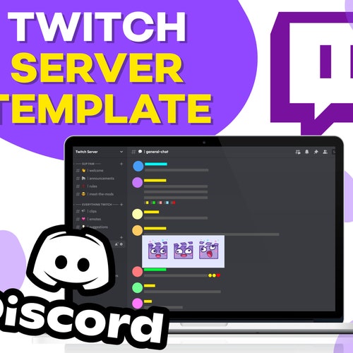 Twitch Streamer Discord Server Template INSTANT DOWNLOAD Etsy