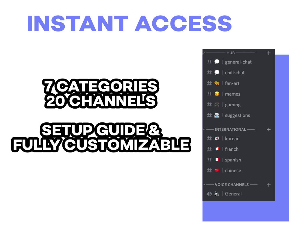 NFT Discord Server Template INSTANT DOWNLOAD - Organized, Aesthetic  Channels & Emojis, Fully Customizable! - Etsy