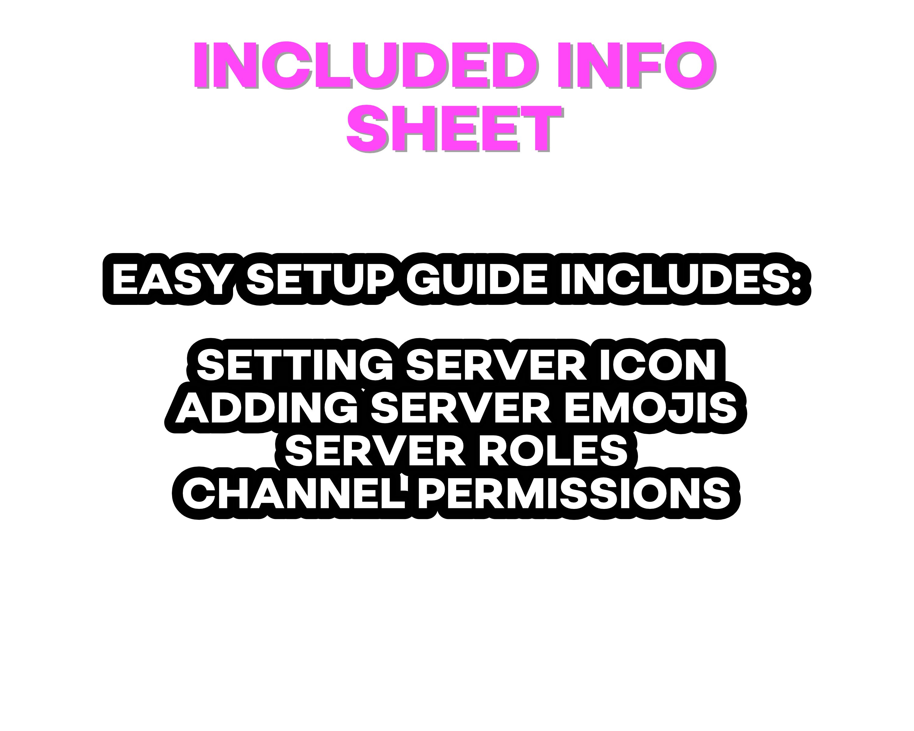 PINK Twitch Streamer Discord Server Template INSTANT DOWNLOAD 