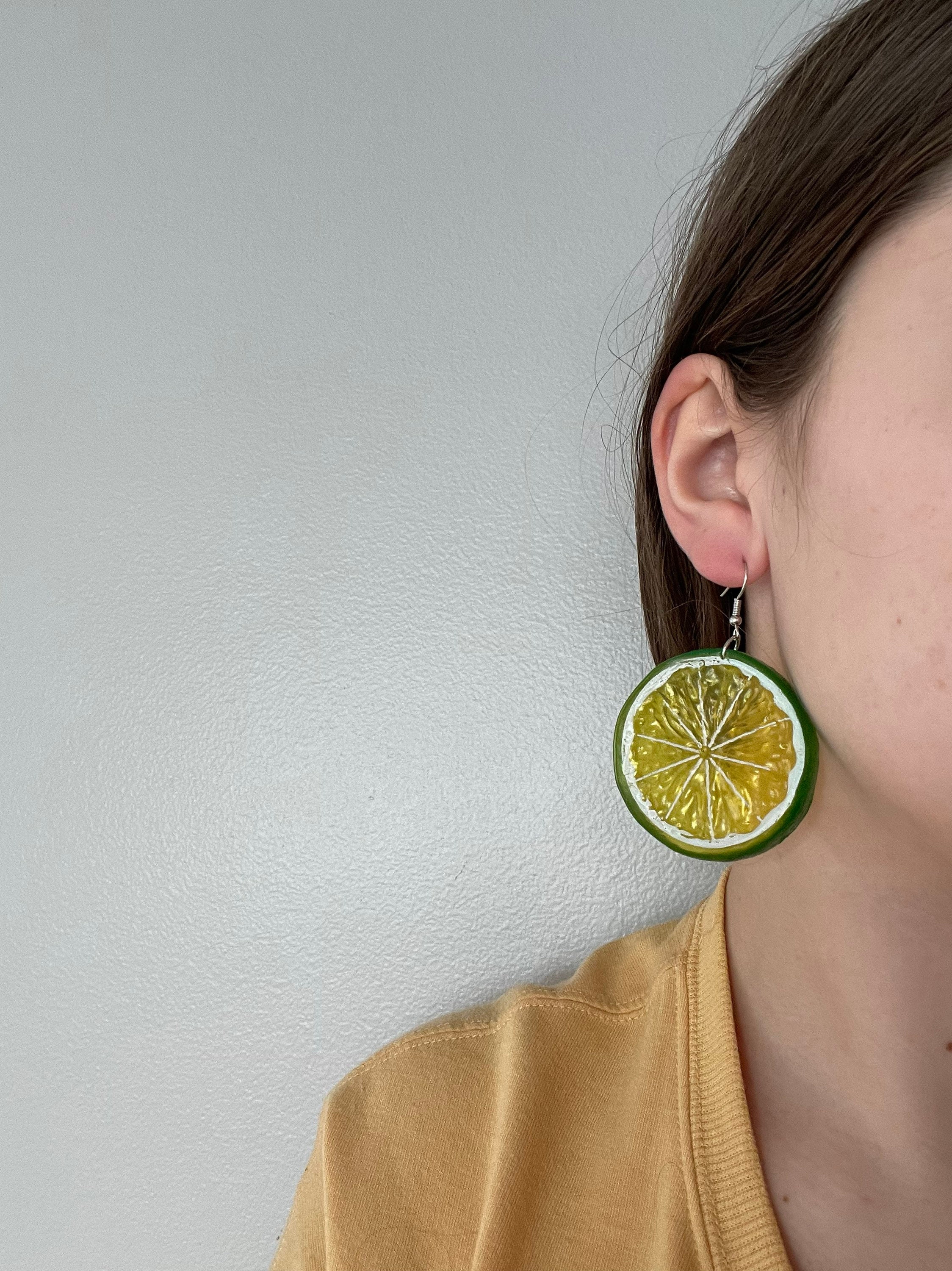 Lime hotsell slice earrings