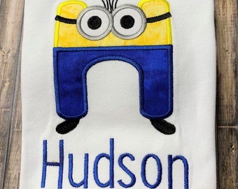 Embroidered Minion Shirt: Personalized Monogrammed Shirt