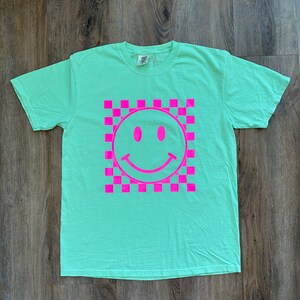 Checkered Smiley T-Shirt