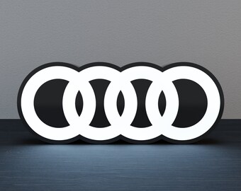 AUDI Logo LED Lamp Night Lamp Made by 3D Printer - Etsy AUDI Logo LED Lamp Night Lamp Made by 3D Printer - Etsy