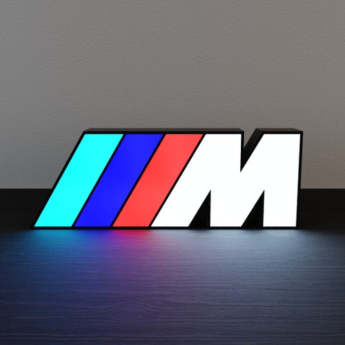 BMW M POWER LED Lamp Night Lamp Made by Printer Table -