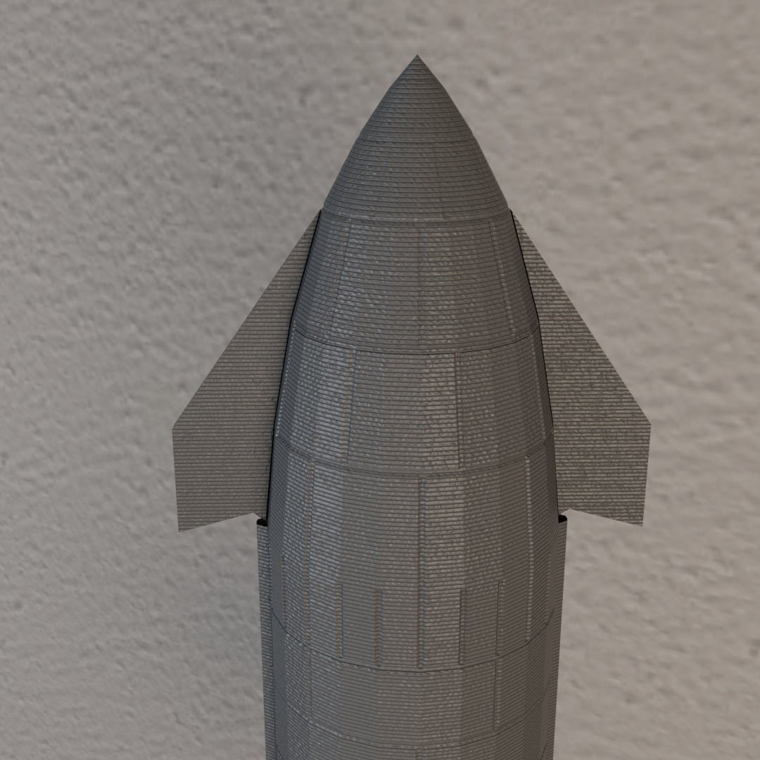 Spacex Starship/mk1 LED Lamp Night Lamp Made by 3D Printer Etsy