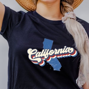 Vintage California Shirt, California Fan Shirt, Vintage T Shirt, California Pride, College Student Gifts, State Shirts, California T-Shirt