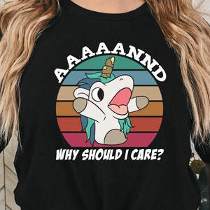Funny Unicorn Puppet T-Shirt: Sarcastic Women's Tee