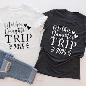 Matching Mother Daughter Trip T-Shirts: 2025 Summer Vacation Tees