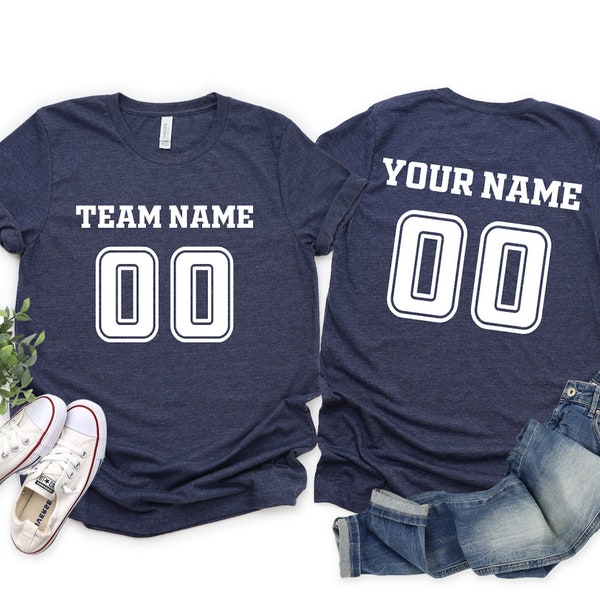 Custom Team Name and Number, Customized Football Shirt, Personalized Soccer Jersey, Custom Baseball Jersey, School Varsity Team Jersey