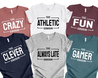 Matching Cousin Shirt: Family Group Tee, Birthday Gift