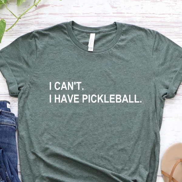 Pickleball Shirt, Peace Love, Funny Pickleball T-Shirt, Pickleball Player Gift, Pickleball Coach, I can't I have pickleball, Queen