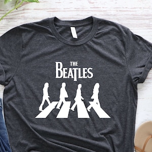 Retro The Beatles Abbey Road T-Shirt: Rock and Roll Gift