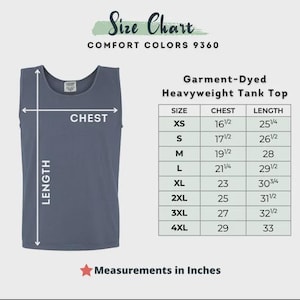 Comfort Colors® Blank Tank Top, 9360 Garment Dyed Heavyweight 100% Cotton Tank Top, Unisex Fit Soft Vintage Look, Cute Summer Tanks image 11