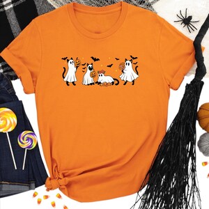 Funny Ghost Cat Shirt, Halloween Cats Shirt, Ghost Cat t-shirt, Black Cat Shirt, Cat Lover Shirt, Cute Ghost Cat Shirt