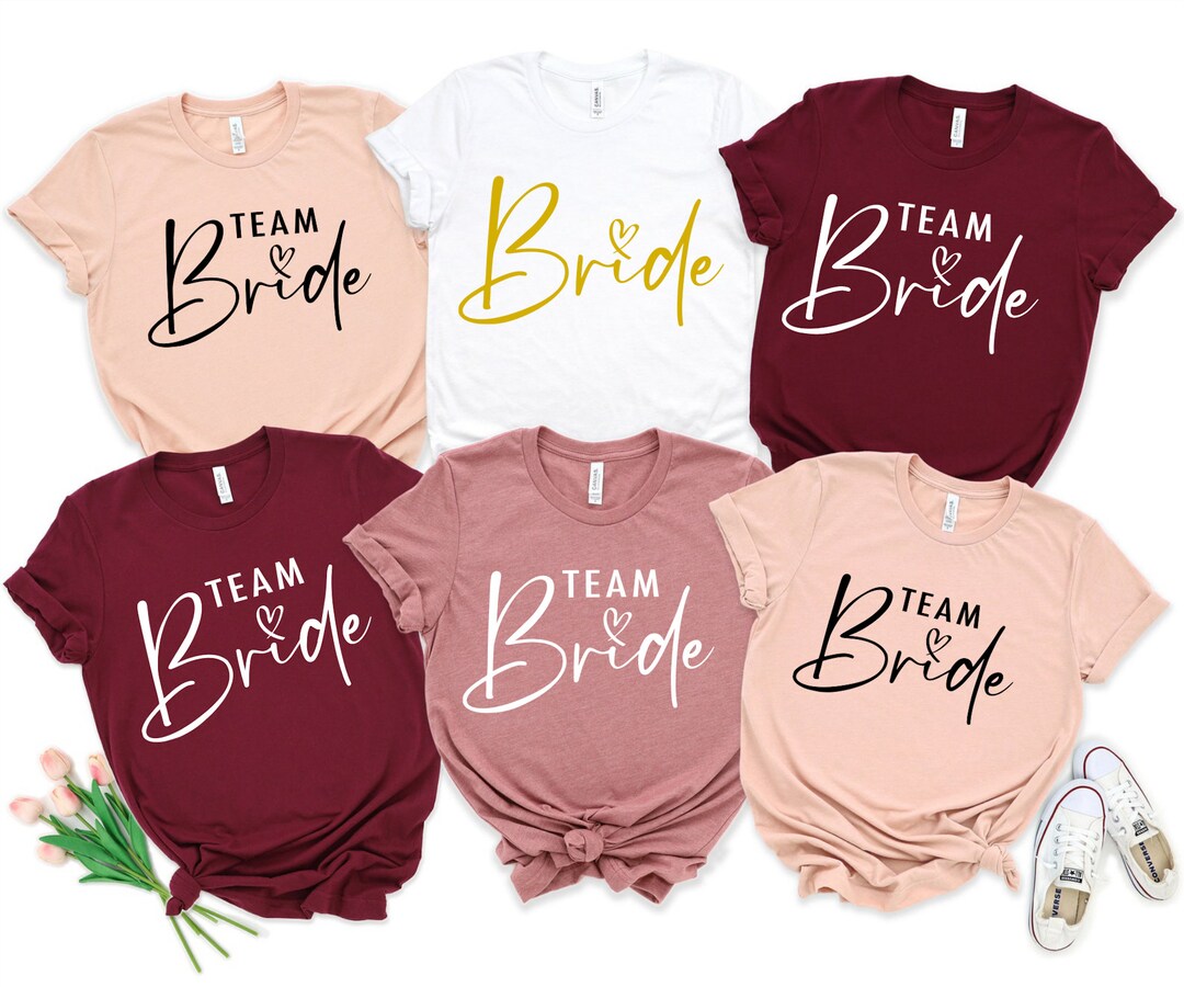 Bachelorette Party Shirts, Team Bride Shirts, Bride Shirt, Bridesmaid ...