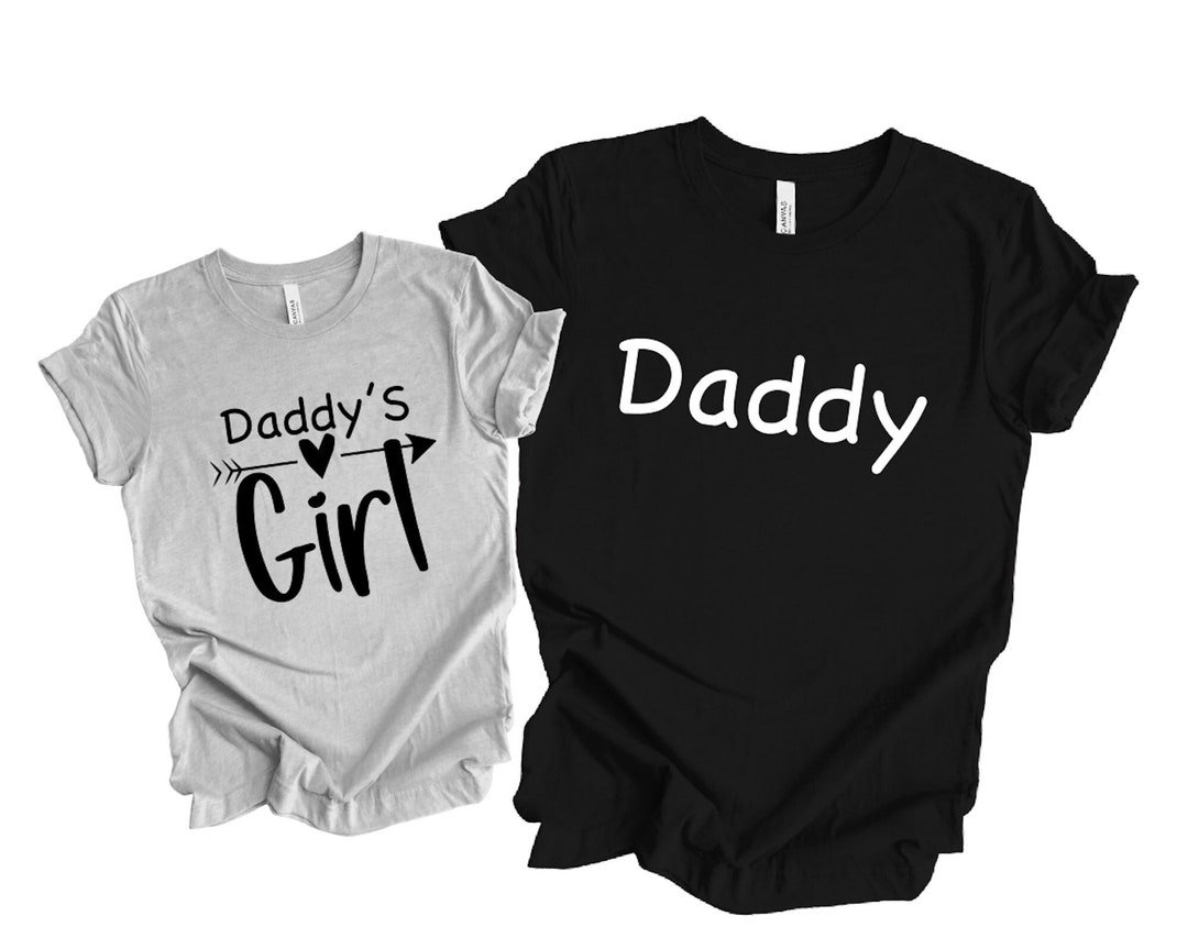 Daddy's Girl Tshirt Daddy Daughter Shirt Fathers Day Etsy