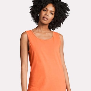 Comfort Colors® Blank Tank Top, 9360 Garment Dyed Heavyweight 100% Cotton Tank Top, Unisex Fit Soft Vintage Look, Cute Summer Tanks image 4