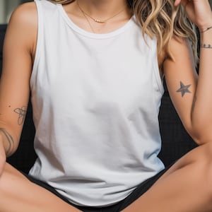 Comfort Colors® Blank Tank Top, 9360 Garment Dyed Heavyweight 100% Cotton Tank Top, Unisex Fit Soft Vintage Look, Cute Summer Tanks image 7